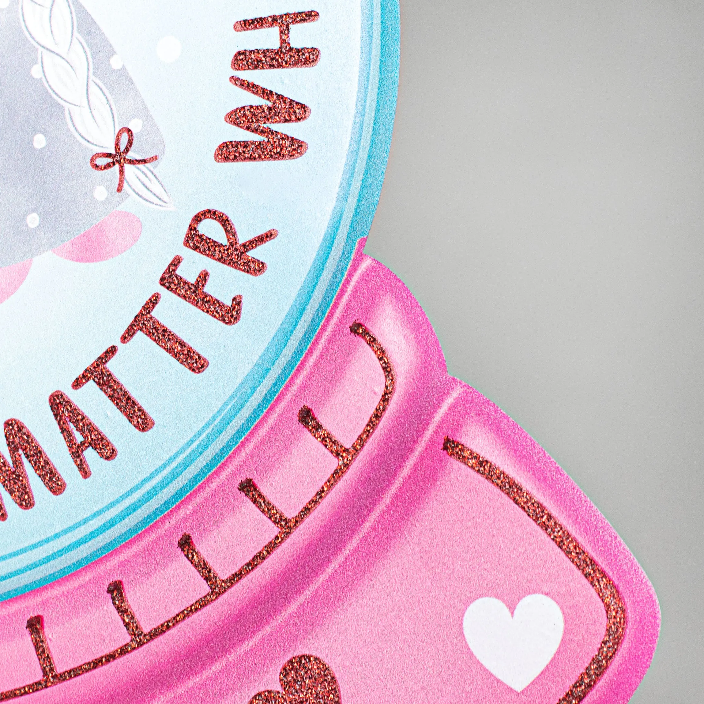 12" Metal Embossed Sign: Valentine Gnomes Snow Globe