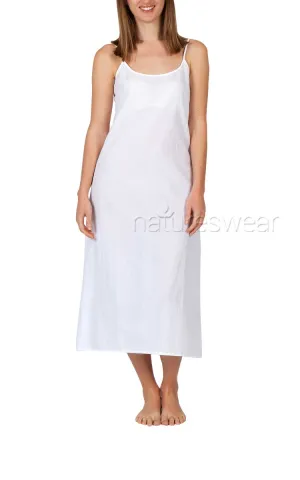 Arabella Monica Cotton Nightgown Sleeveless in White MD-44
