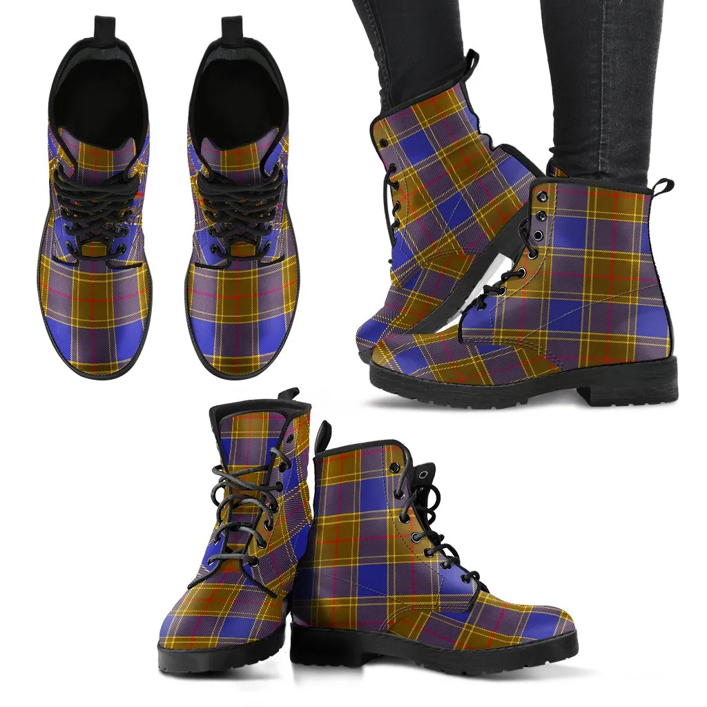 Balfour Modern Tartan Leather Boots