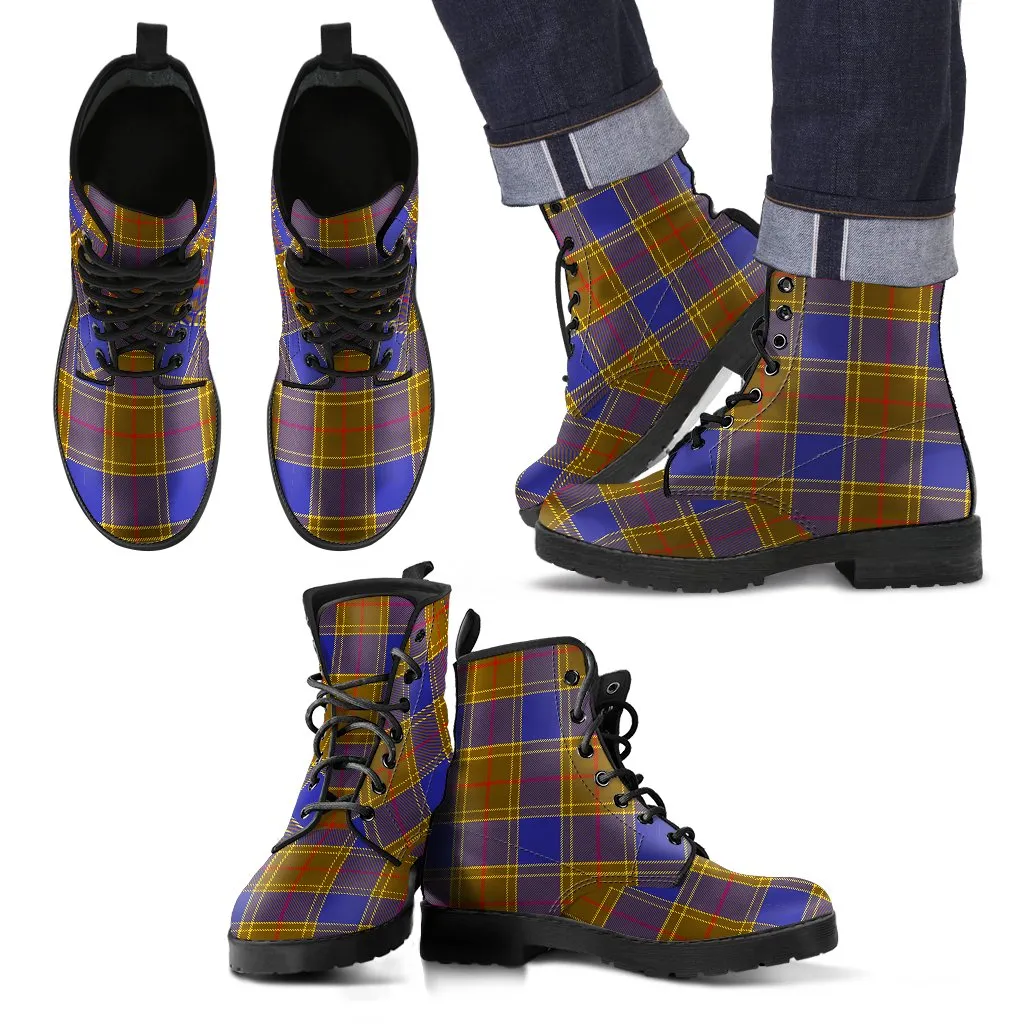 Balfour Modern Tartan Leather Boots