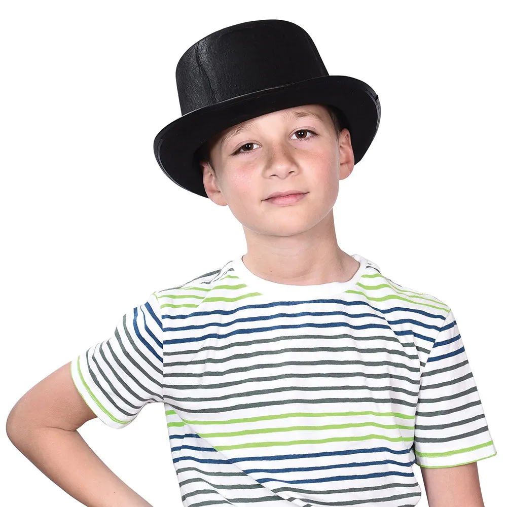 Black Costume Top Hats (one dozen)