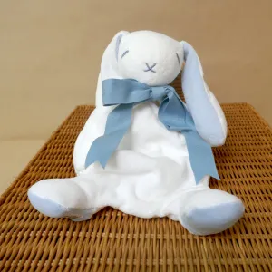 Blue Bunny Comforter Toy - Organic Cotton - Baby Gift Unboxed - 30cm