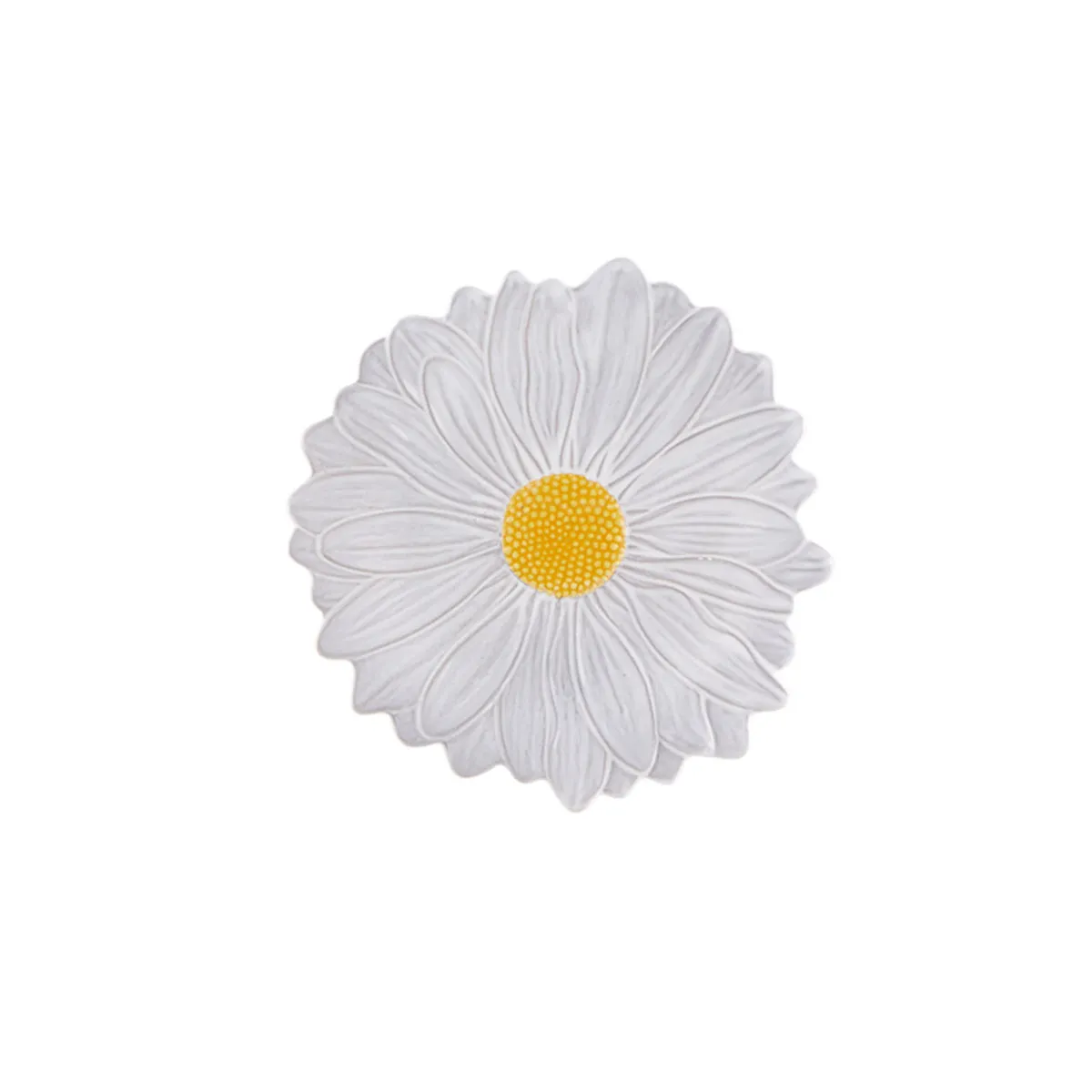 Bordallo Pinheiro Maria Flor Daisy Dessert Plate White 23cm