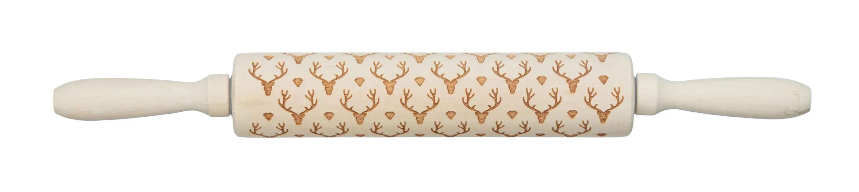 Carved Wood Rolling Pin in Various Styles