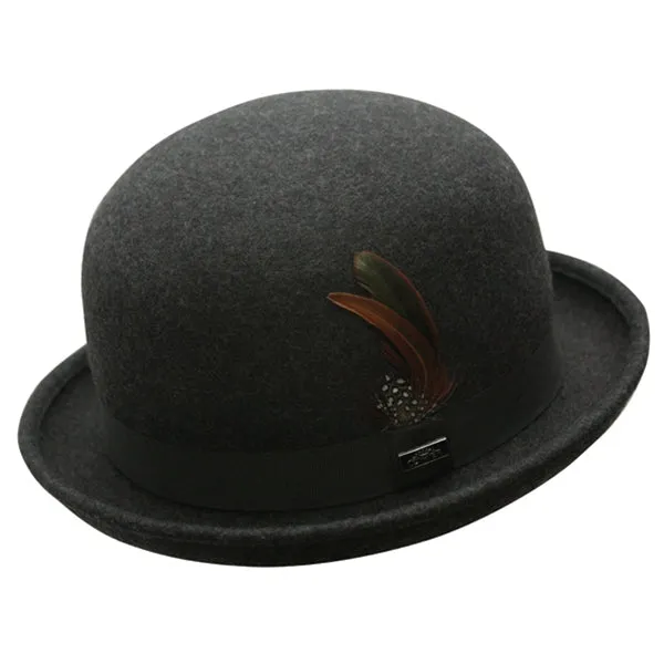 Conner Wool Felt Waterproof Crushable Derby Bowler Hat