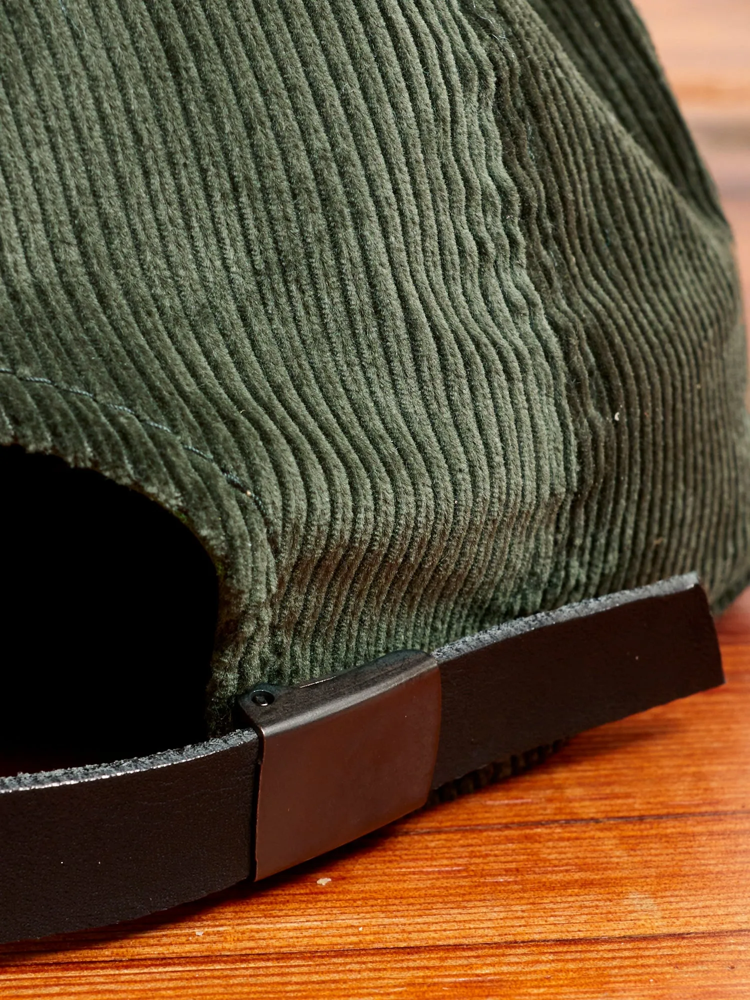 Cord & Velvet Cap in Olive