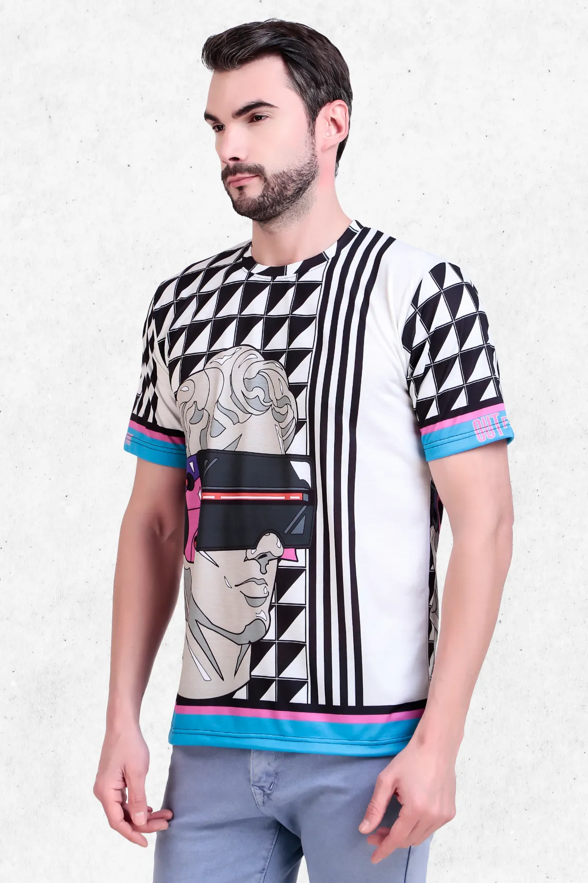 David Illustration Abstract Print Tee