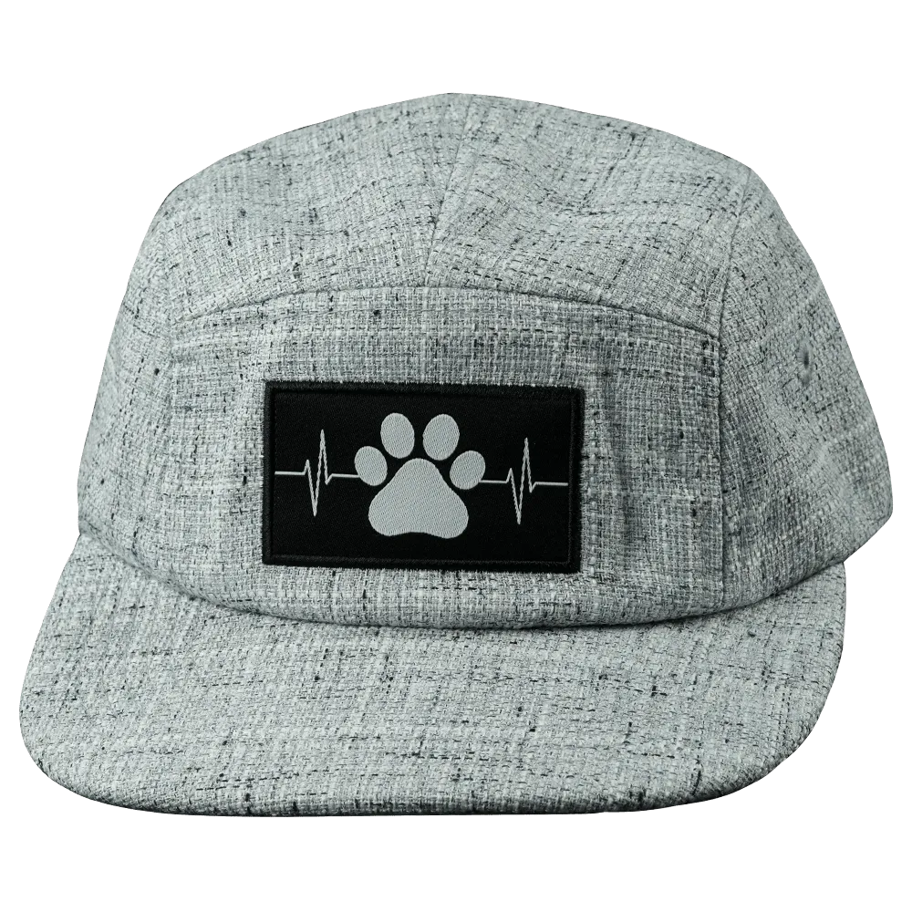 Dog Hat | 5 Panel | Light Gray Hemp