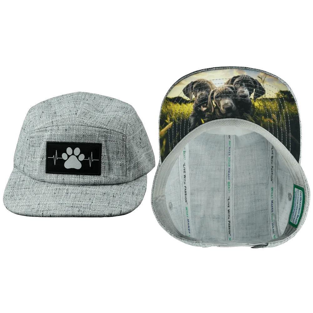 Dog Hat | 5 Panel | Light Gray Hemp