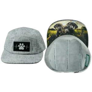 Dog Hat | 5 Panel | Light Gray Hemp