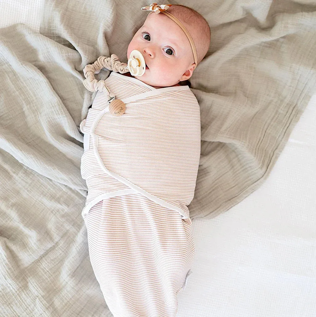 Ely's & Co Mauve Tulip Adjustable Swaddle