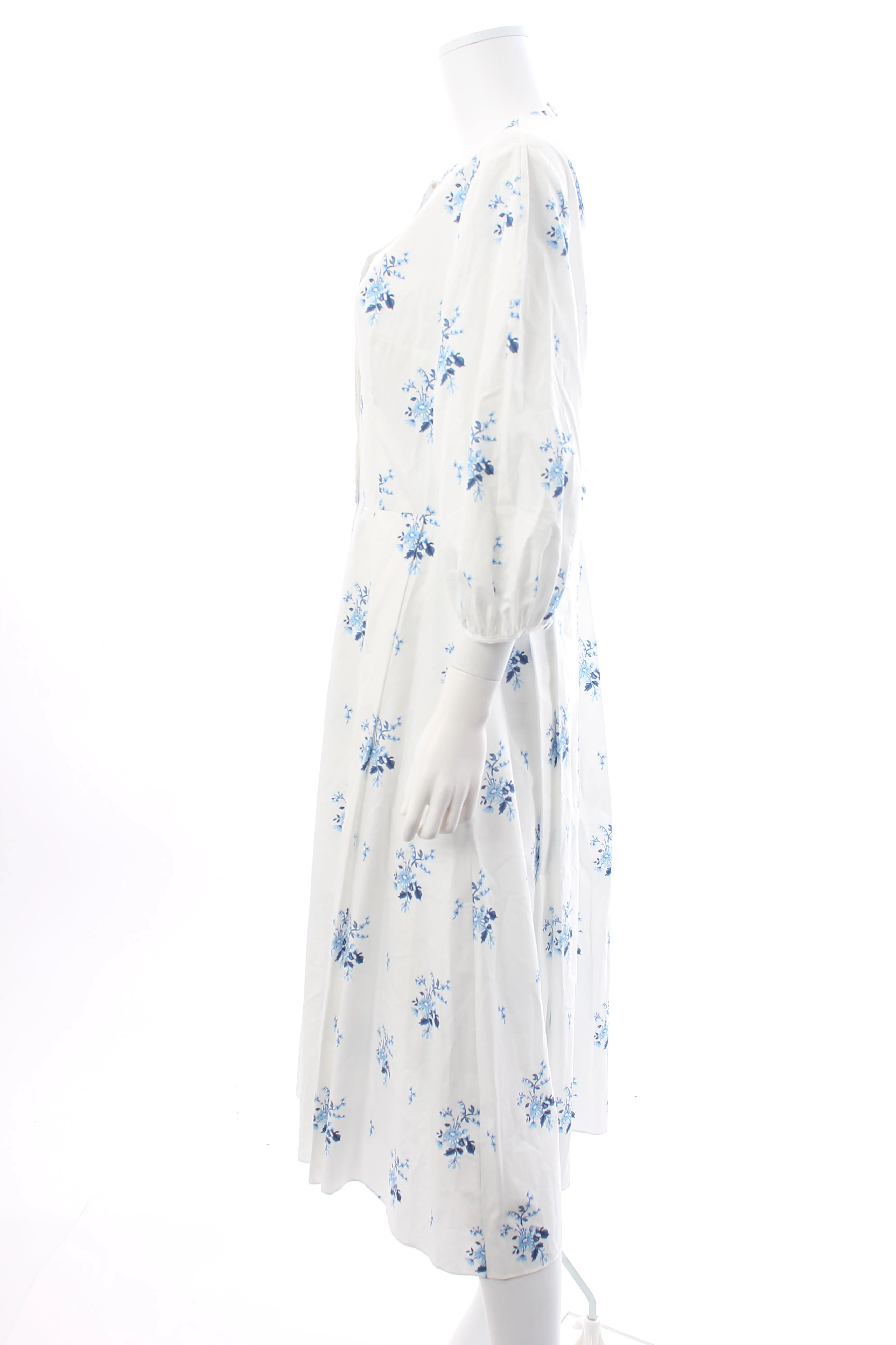 Emilia Wickstead Isolde Floral Printed Cotton Poplin Midi Dress