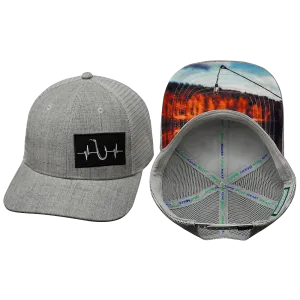 Fishing Hat | Baseball Hat Fit | Heather Gray - Gray