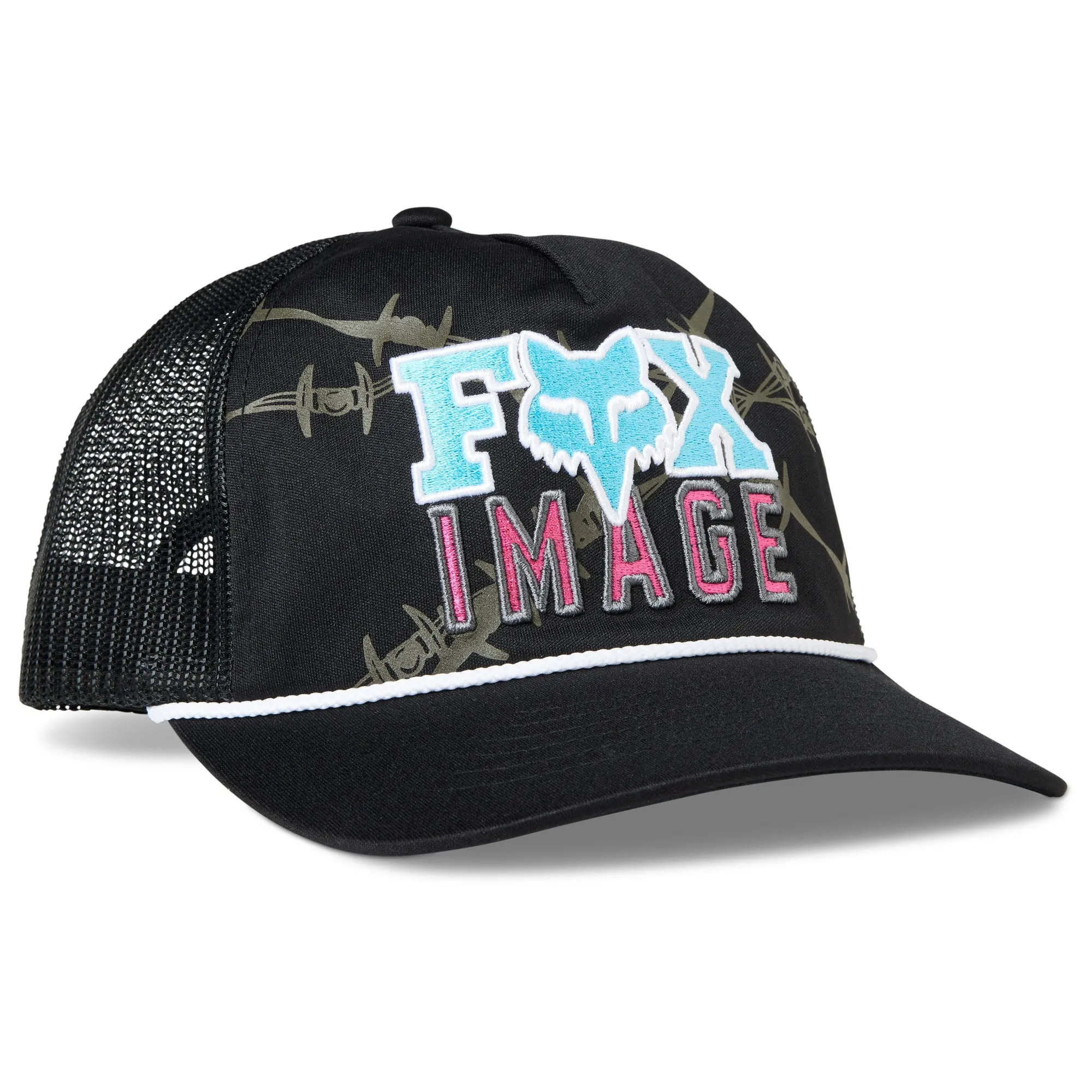 Fox Racing  Mens Barbed Wire Snapback Baseball Hat Curved Bill Adjustable Closure