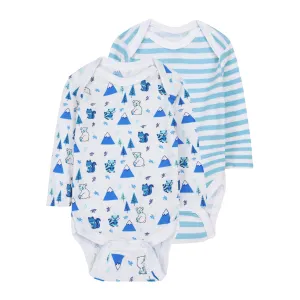 FS-494 Long Sleeve Bodysuit 2pk Blue Mountains