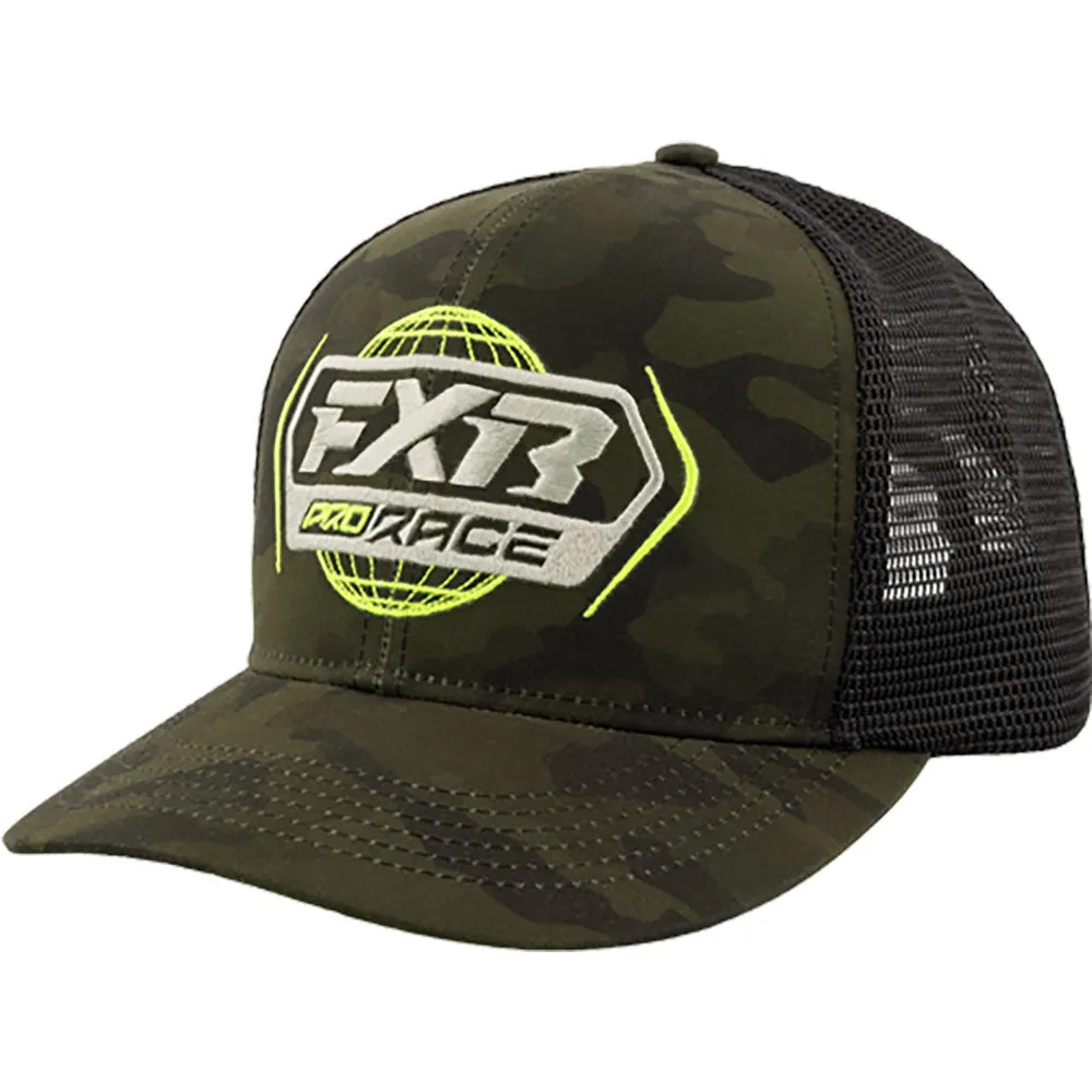 FXR Race Div Hat Army Camo/Hivis Green