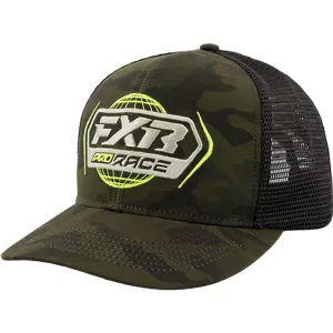 FXR Race Div Hat Army Camo/Hivis Green