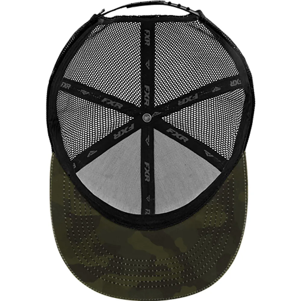 FXR Race Div Hat Army Camo/Hivis Green