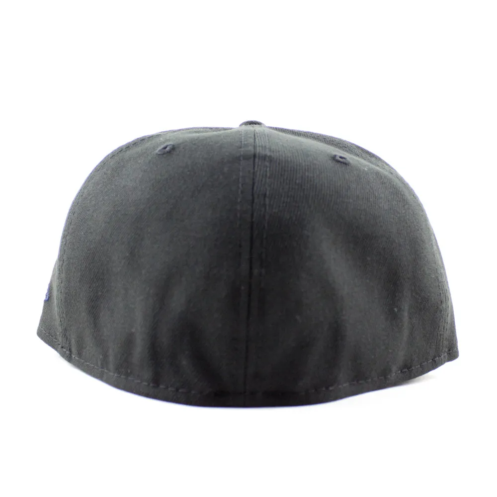 G Clef Music Note New Era Fitted Hat (Black Gray Under Brim)
