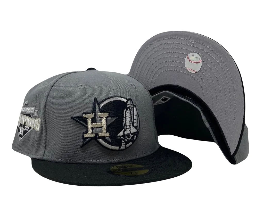 Houston Astros 2022 World Series Gray/Black Brim New Era Fitted Hat