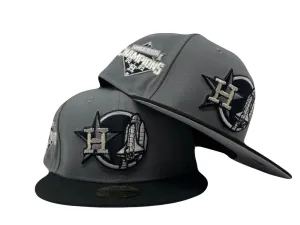 Houston Astros 2022 World Series Gray/Black Brim New Era Fitted Hat