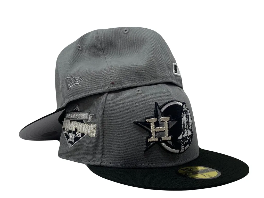 Houston Astros 2022 World Series Gray/Black Brim New Era Fitted Hat