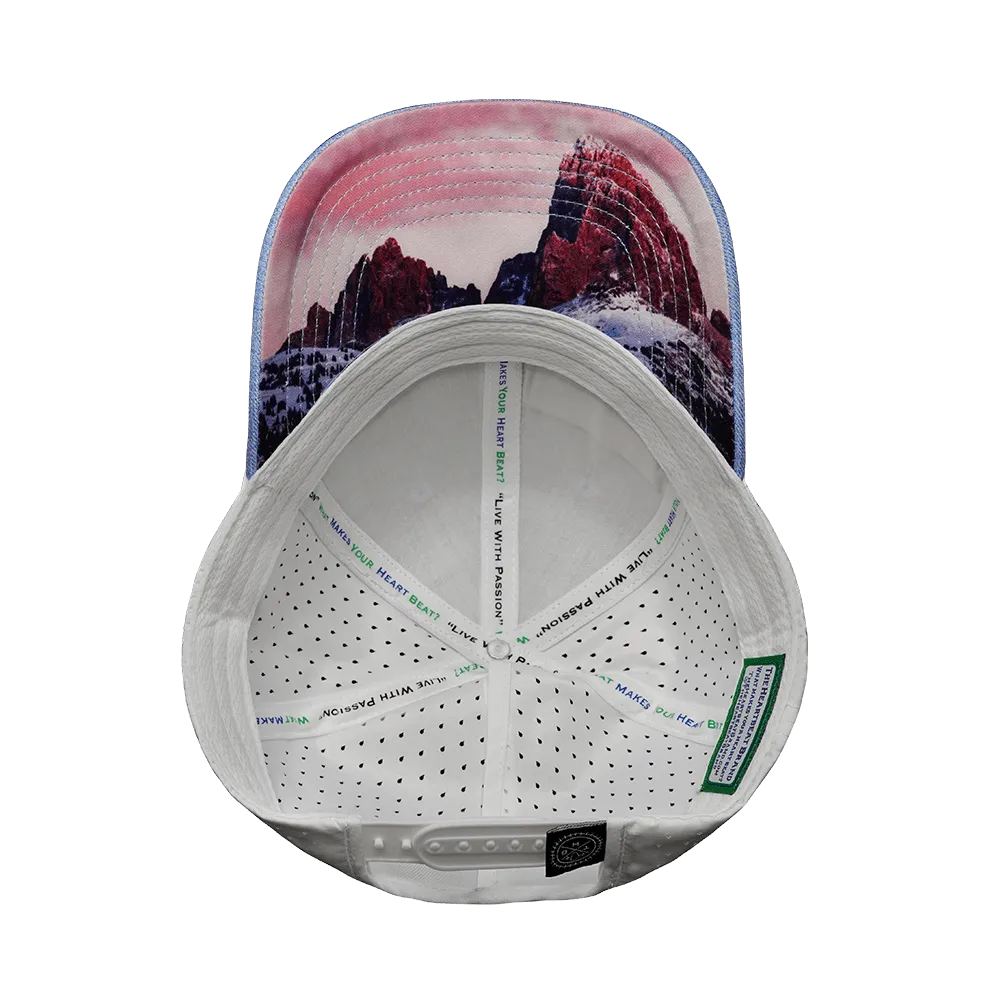 Idaho Hat | Low Profile | Ponytail | Light Blue - White