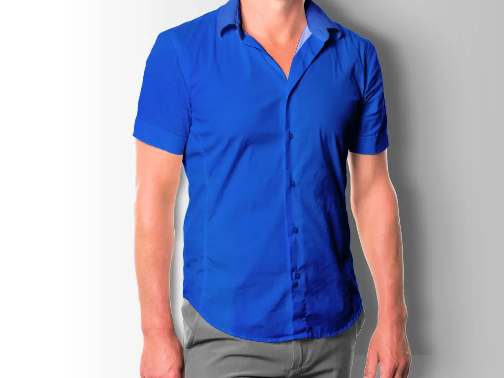 Ink Blue Plain Cotton Fabric