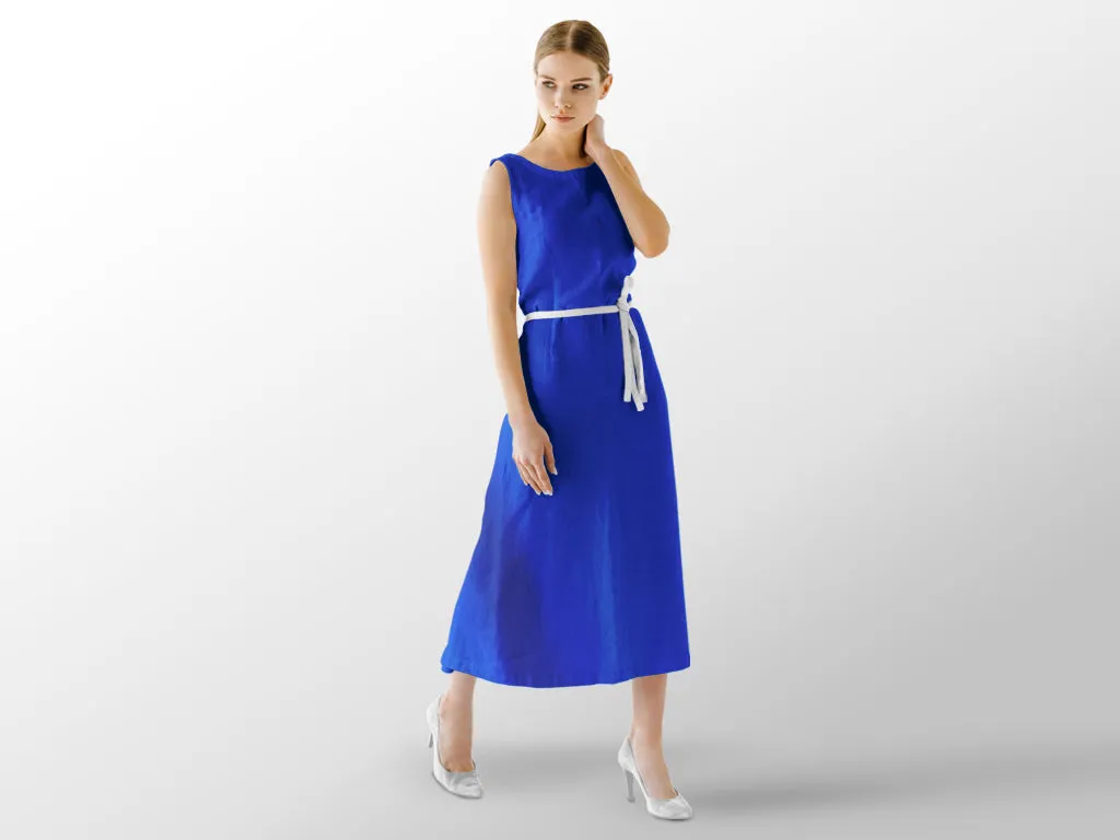 Ink Blue Plain Cotton Fabric