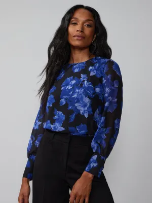 Long Sleeve Floral Blouse