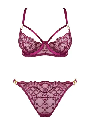 Mari Balconette Wire Bra and Thong Set