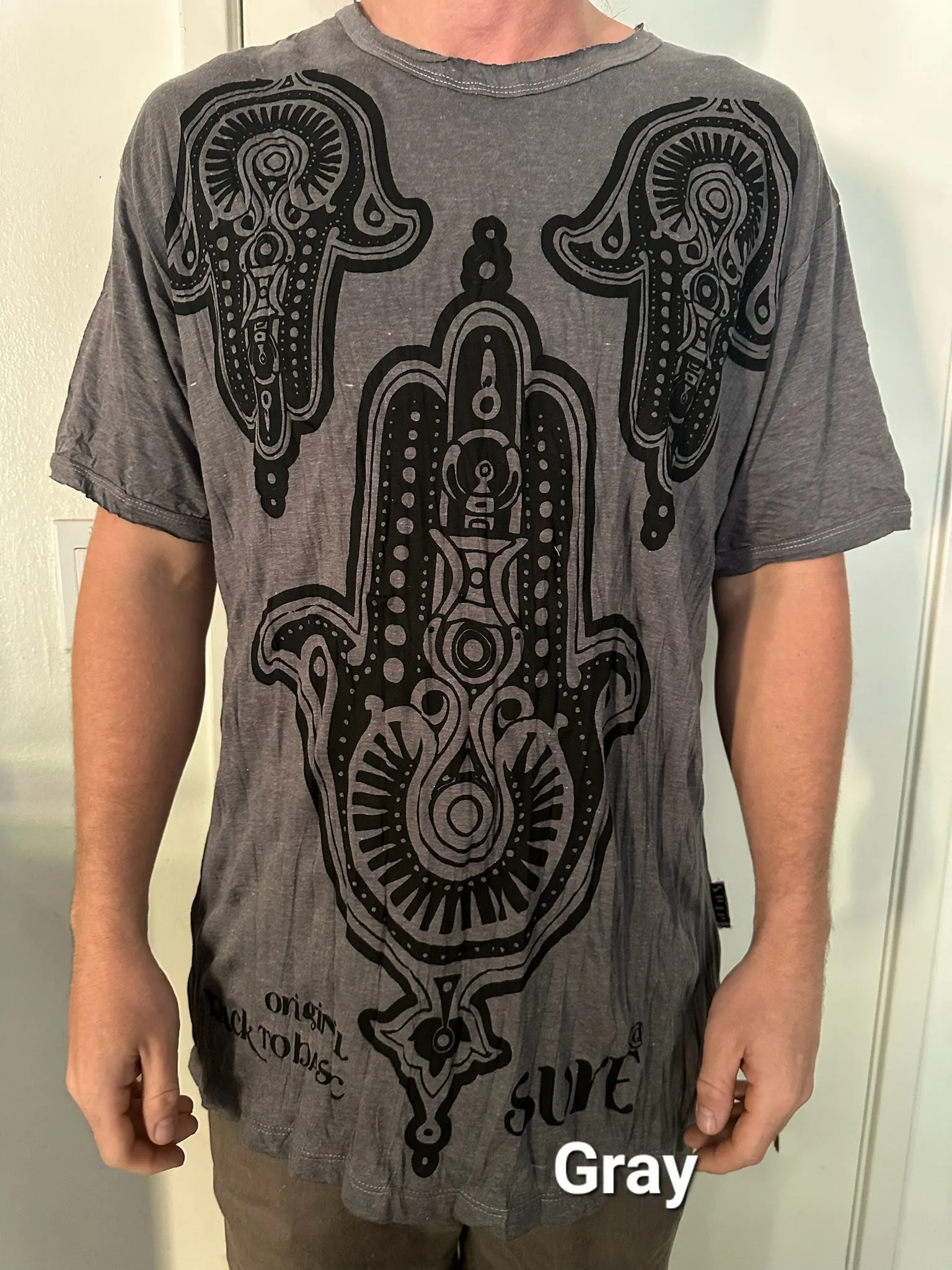 Men's Printed Hand of Hamsa T-Shirt