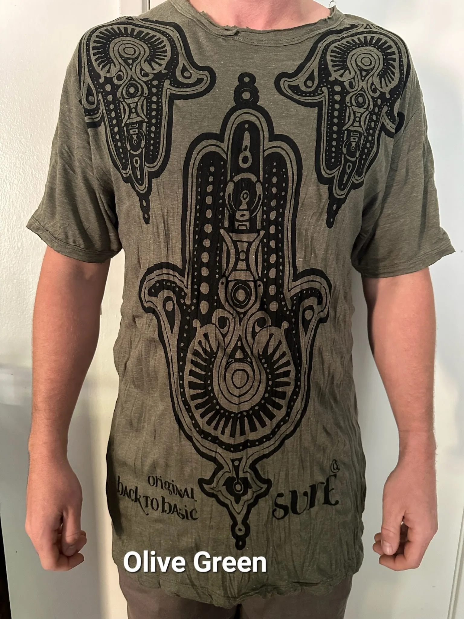 Men's Printed Hand of Hamsa T-Shirt