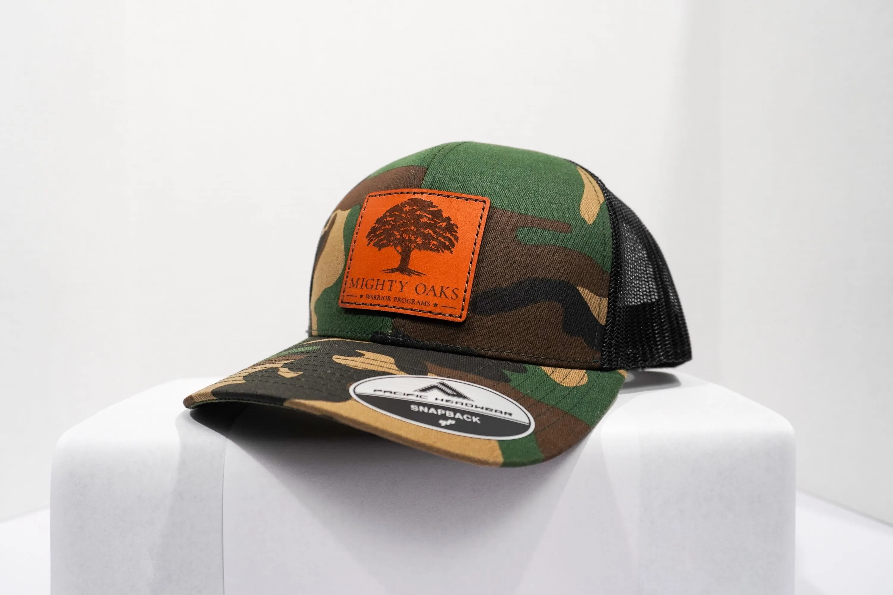 Mighty Oaks Hat - Leather Patch Logo