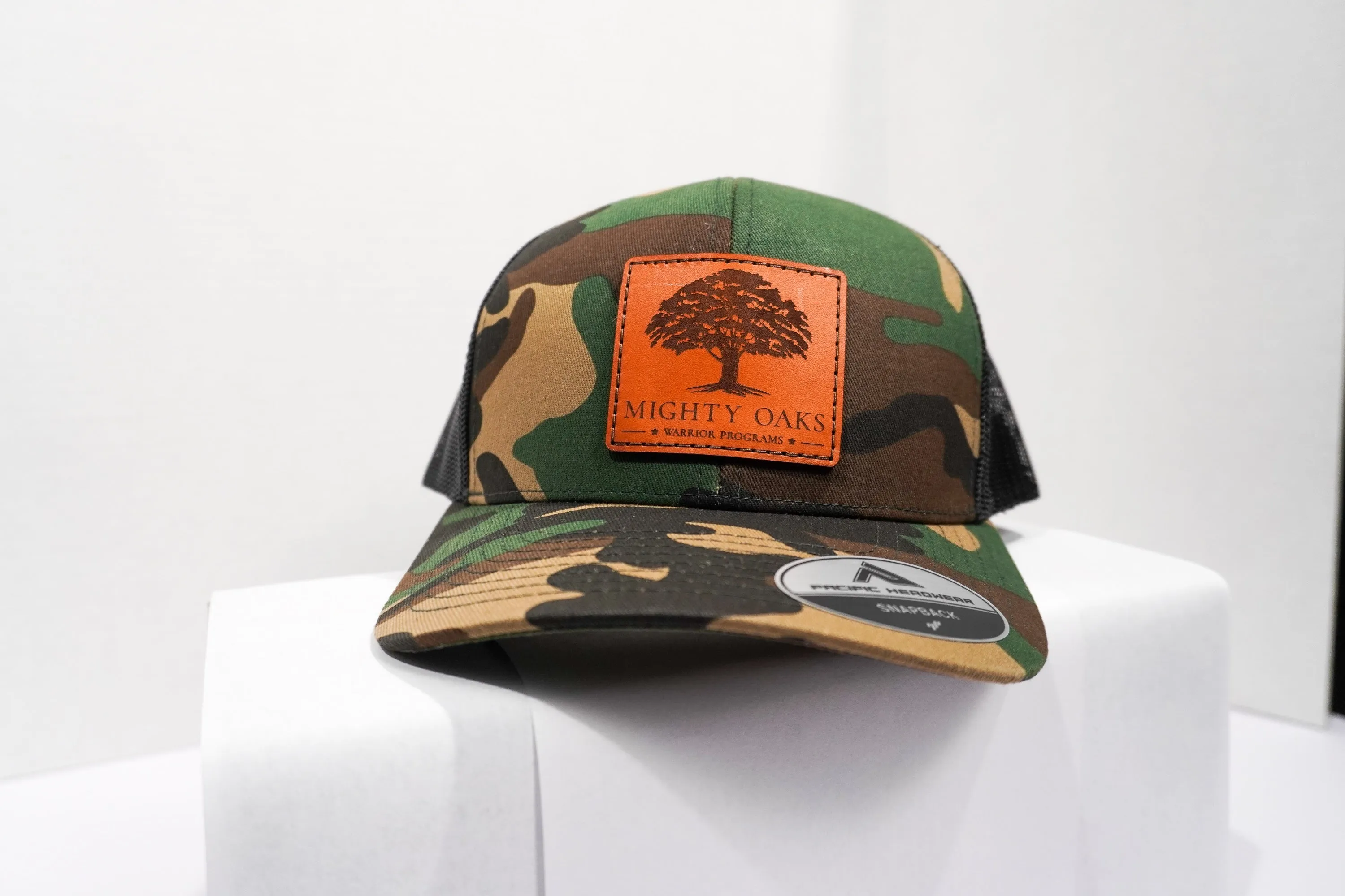 Mighty Oaks Hat - Leather Patch Logo