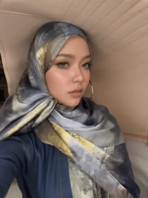 MYX013 New Silk Chiffon Printed Scarf