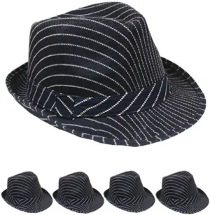 nany blue mesh fedora hat Case of 72