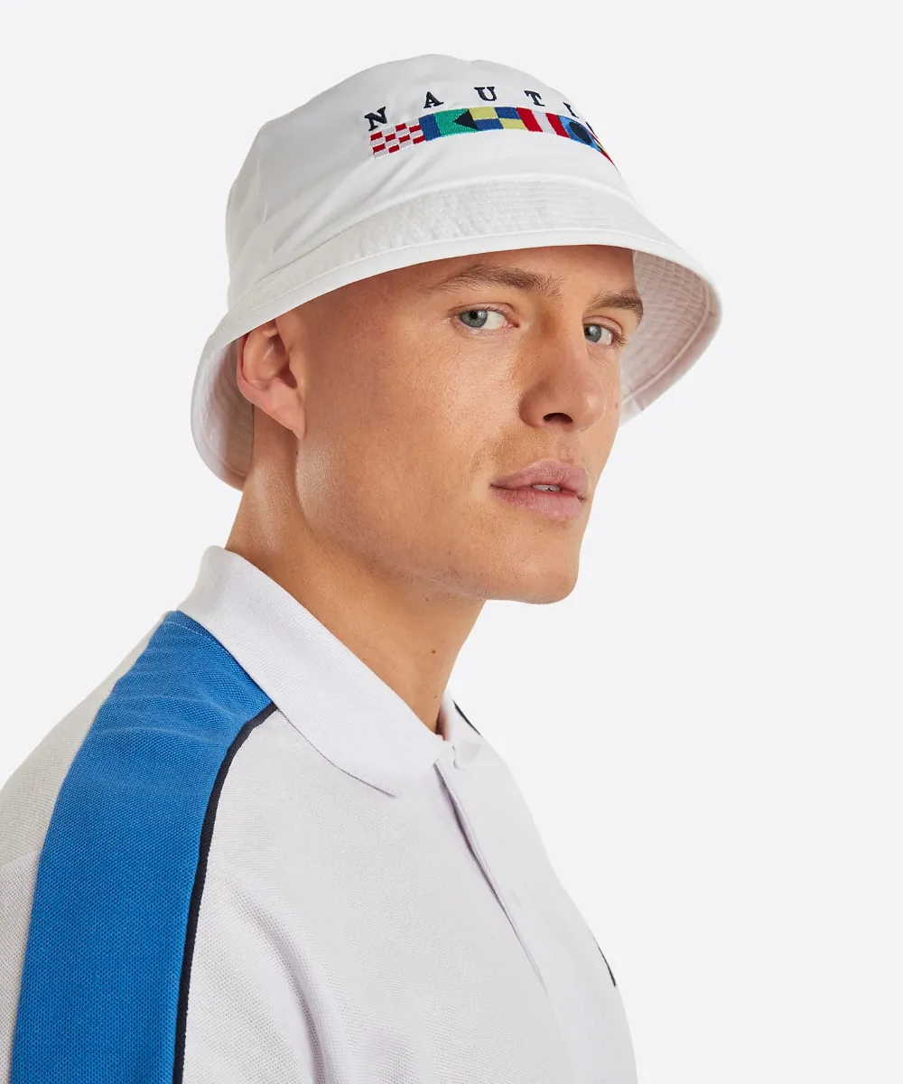 Nautica Pacific Bucket Hat (White)