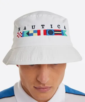 Nautica Pacific Bucket Hat (White)