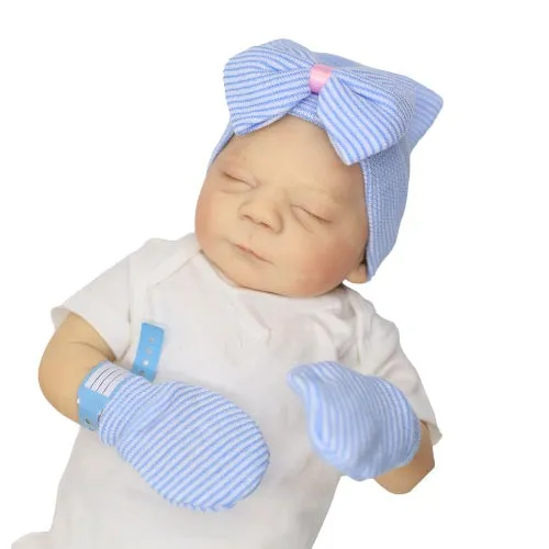 Newborn Hospital Hat, Mittens & Bands