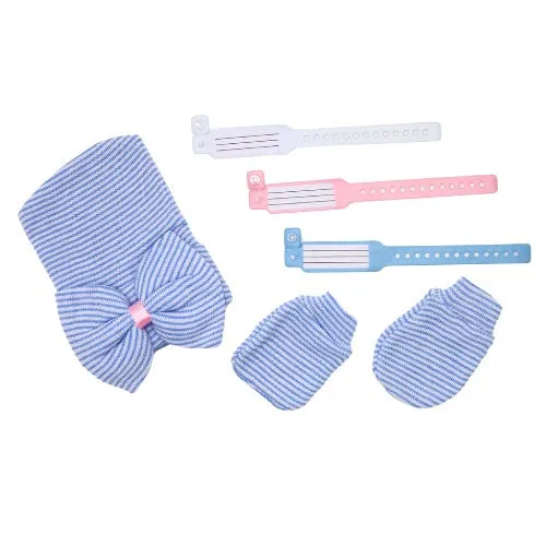 Newborn Hospital Hat, Mittens & Bands