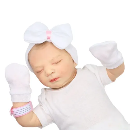 Newborn Hospital Hat, Mittens & Bands