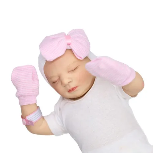 Newborn Hospital Hat, Mittens & Bands