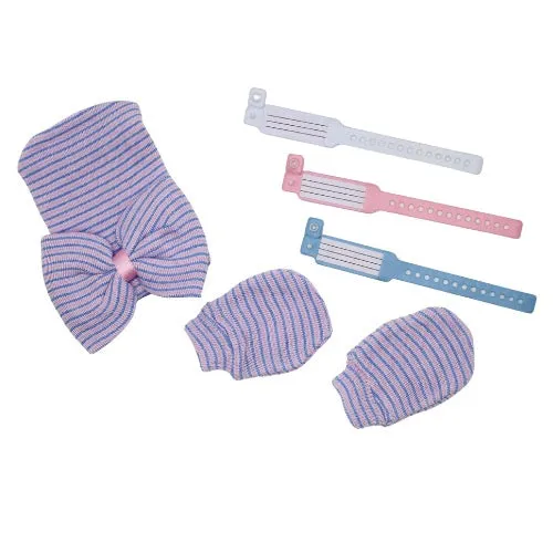 Newborn Hospital Hat, Mittens & Bands