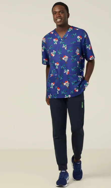 NNT Unisex Christmas Scrubs Top CATRGA