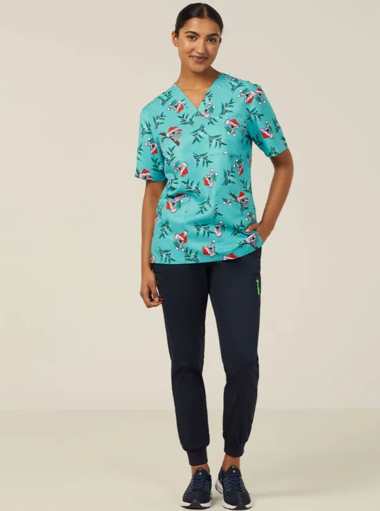NNT Unisex Christmas Scrubs Top CATRGA