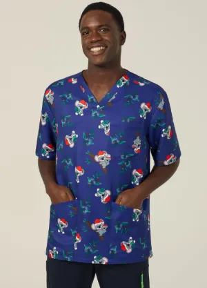 NNT Unisex Christmas Scrubs Top CATRGA