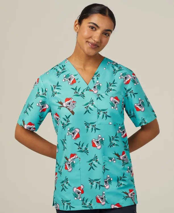 NNT Unisex Christmas Scrubs Top CATRGA