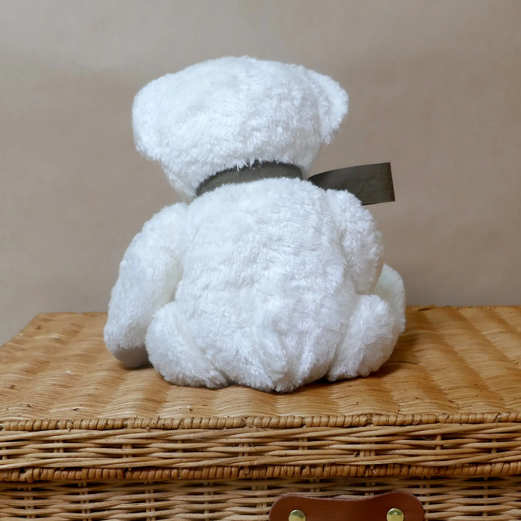 Organic Teddy Bear Fluffy Soft Toy - Gift Boxed - White  ***SOLD OUT PRE-ORDER FOR END JANUARY 2025 DELIVERY***