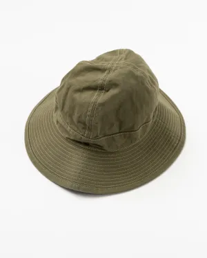 orSlow US Navy Hat in Herringbone Green